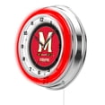 thumbnail image 2 of Maryland Terrapins 19" Neon Wall Clock, 2 of 5