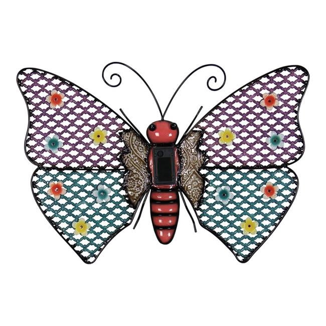Exhart 8523714 Exhart Metal Multi Colored Solar Wall Art Pack Of 3 Walmart Canada