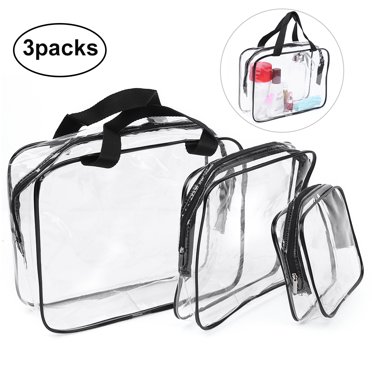 SHANY Clear Toiletry and Makeup Bag with Plastic Mesh Pocket – Medium ...