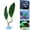 B, variant on Artificial Aquarium Leaf 1 Pc Plastic Betta Fish Resting Leaf for Tank Decoration