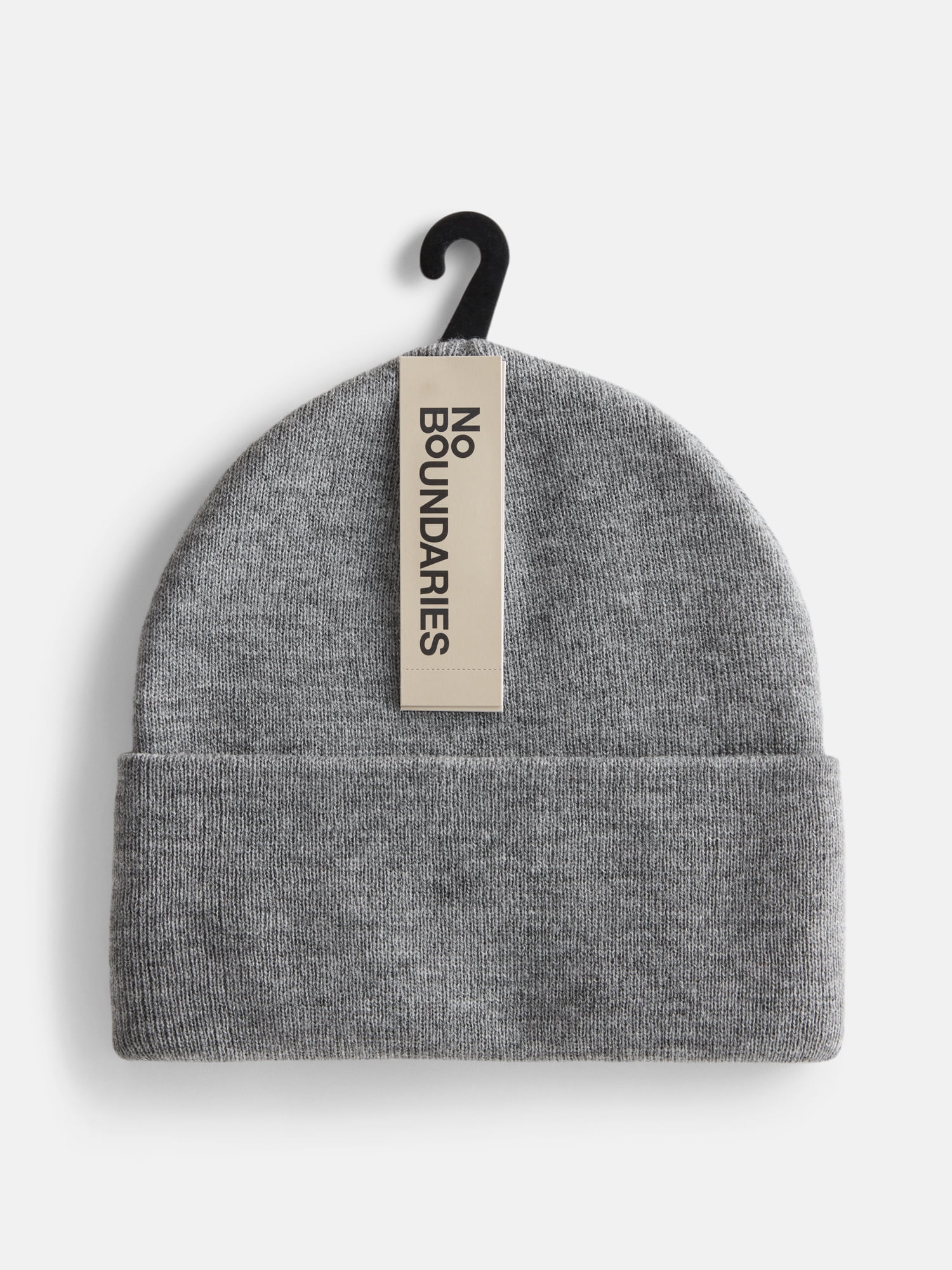 No Boundaries Women's Solid Ribbed Knit Beanie