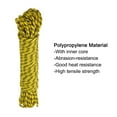 thumbnail image 3 of Uxcell 1Pc Polypropylene Rope Diamond Braid Nylon Cord High Strength 1/4" x 98ft Yellow, Black, 3 of 6