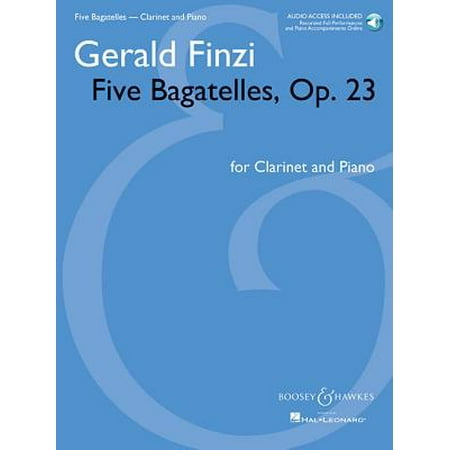 Pacific Trends Piano Five Bagatelles, Op. 23 : Clarinet in B-Flat and Piano with Online Audio of Performance and ()