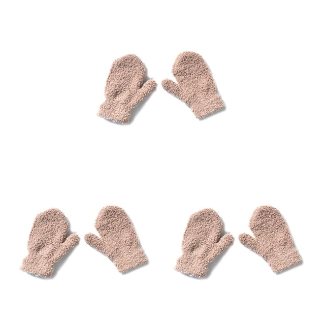 Minnieouse 1 par de manoplas tejidas para bebés, artesanía tejida para mantener el calor, accesorio de ropa para niñas y niños, cubierta de Type1 NO1
