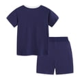thumbnail image 5 of larppty Toddler Boys Pajamas Monster Truck Pjs Kids Dinosaur Short Sets Summer Sleepwear for Boy Jammies 2-8 Years（Dark Blue， 3-4 Years）, 5 of 6