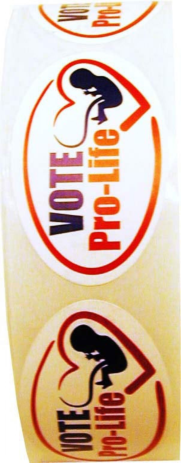 Vote Pro Life-Oval Pro-Life Sticker