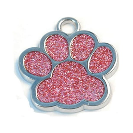 Pet ID Tags  Personalized Dog Tags and Cat Tags  Cute Glitter Paw Pet Tag Glitter Bling Paw Tags Dog Tags Personalized for Pets Dog Tag Cat Tags Pet Jewelry