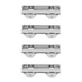 TUIBELY 4pcs Sliding Patio Door Rollers Slotted Sliding Door Wheels