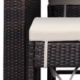 thumbnail image 5 of SAFAVIEH Outdoor Collection Sanders Outdoor Bar Set Brown/Sand, 5 of 10