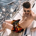thumbnail image 2 of luoweisi Men's Beach Shorts Quick Dry Swim Trunks with Mesh Lining Thanksgiving Turkey S, 2 of 5