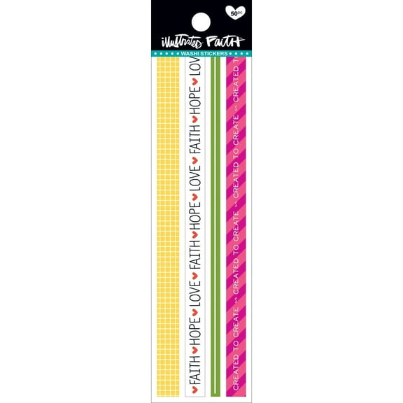 Illustrated Faith Basics Washi Stickers-Colorful