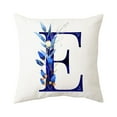 thumbnail image 1 of Throw Pillow Cover Alphabet Flowers 18x18 Inch Square Pillow Protector for Sofa Couch Bedroom Car Home 1pc, 1 of 4