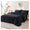 thumbnail image 6 of TiaGOC Black King Size Comforter Set Seersucker 7 Pieces, All Season Luxury Bed in a Bag for Bedroom, Bedding Set with Comforters, Sheets, Pillowcases & Shams, 6 of 9