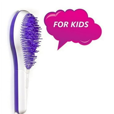 Michel Mercier Kids Detangling Brush White/Purple - For Thick Hair
