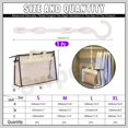 thumbnail image 2 of shiyou-5Pcs 4 Sizes S/M/L/XL Clear Dust Handbags, Transparent Waterproof Non-woven Storage Bag, Moistureproof Purse Protector Dust Bags with Zipper and Handle 12'' Magic Hanger for Closet Shelf, Beig, 2 of 4