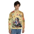 thumbnail image 4 of Bernese Mountain Dog Celebrates Spring and Enjoys a Happy Easter All Over Print 3D Baseball Jacket Berner Lover Gifts Bomber Jacket Softball - 02001, 4 of 6