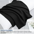 thumbnail image 4 of PiccoCasa Brushed Body Microfiber Zippered Pillowcase Black 20"x48", 4 of 7