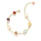 thumbnail image 1 of Pulsera de piedra natural (longitud 20 cm), pulsera con dijes de cristal de colores, pulsera elástica, joyería de piedras preciosas, 1 of 5