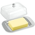 thumbnail image 6 of BPPEG Food Storage Stainless Steel Butter Dish with Lid and Handle for 250g Butter Ideal for Cheese Cold Dishes Cakes Desserts and Fruits, 6 of 7