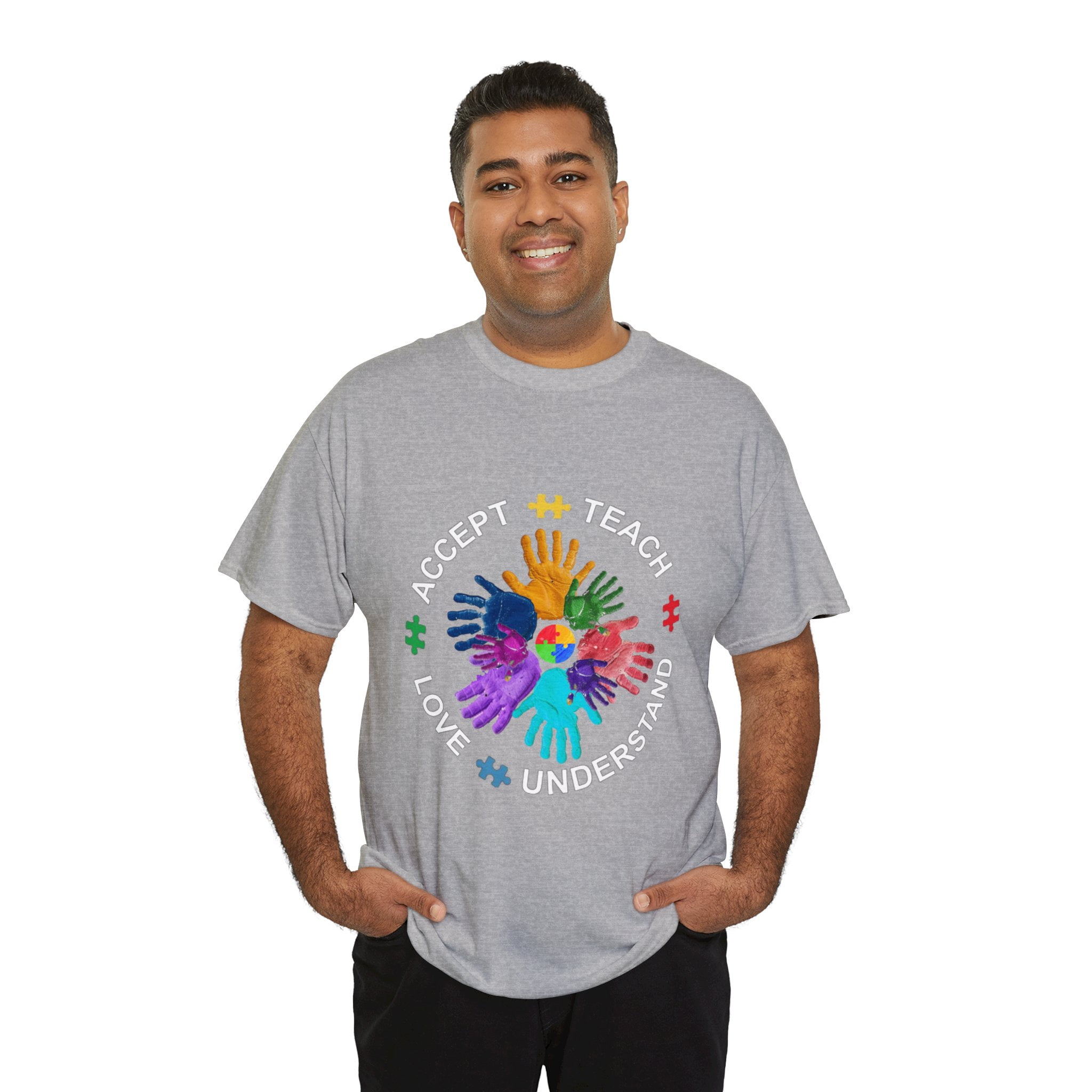 Autism Awareness Shirt, Teach Accept Understand Love Shirt ID-0217-OPMG
