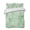 Green, Sage, White, variant on Quilts Queen Size Bedding Set, Coral Branches Lightweight Quilted Comforter, Sage Green Boho Modern Abstract Art Soft Reversible Bedspread Coverlet with Pillow Covers for All Season, 90" x 96"