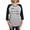 Heather/Black, variant on - Proud Army Aunt Black Long Sleeve T Shirt - Womens Baseball Tee