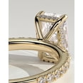 thumbnail image 4 of CAPRICARATS 3.00Ct Radiant Lab Grown Diamond Engagement Ring, Hidden Halo & Pave, 18K Yellow Gold, 4 of 6