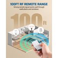 thumbnail image 4 of DEWNEWILS Remote Control Outlet with Timer, Indoor Remote Timer Outlet, 100FT Wireless Control Range, 15A/1875W, Remote Outlet Switch Countdown Time, 4 of 7