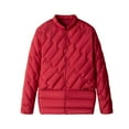 thumbnail image 2 of Chaquetas y abrigos casuales sin mangas y sin capucha para mujer, chaqueta fina de plumón, cuello alto, color liso, manga larga, bolsillo ligero y ligero, cierre a presión, abrigo de poliéster para mu, 2 of 3