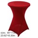 thumbnail image 3 of 60cm Diameter Multicolors Stretch Round Tablecloth Cocktail Spandex Table Cloth Bars Hotel Wedding Party Table Cover Royal blue, 3 of 4