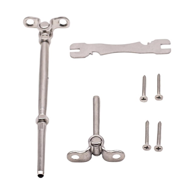 segolike Cables Railing Hardware Kit Spare Part Angle 180 degree Adjustable Stainless Steel Silver Style B