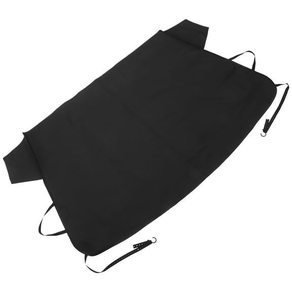 UPGRATOR Black Windshield Sunshade and with Adjustable Side Straps for Cars, Trucks, SUVs, and More Vehicles