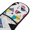 thumbnail image 4 of Yayeee Double Oven Mitt Kitchen Heat Resistant Baking 35" x7" Quilted Glove, Black Retro Pattern, 4 of 6