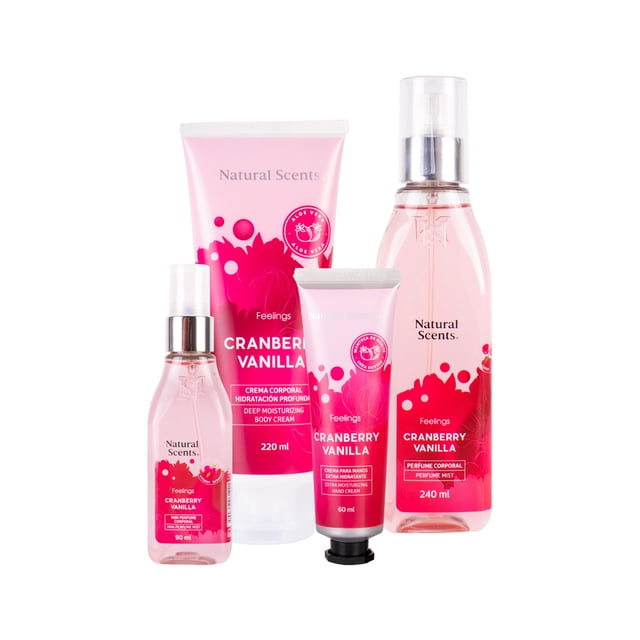 Kit de Regalo Natural Scents Perfume y Crema Corporal de dama Cranberry Vanilla