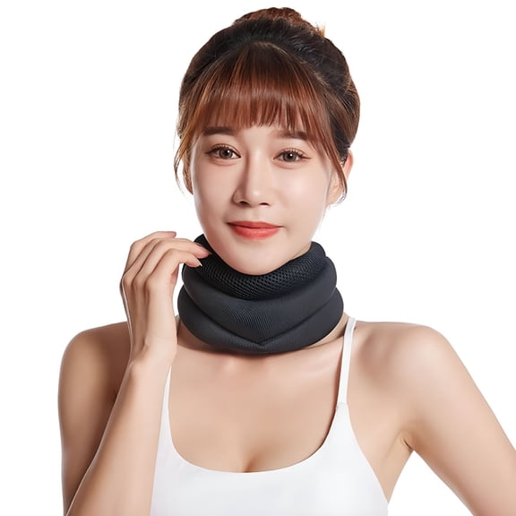XIRQI Neck Support for Snoring,Neck Brace for Sleeping,Adjustable Soft Foam Neck Brace Cervical Collar