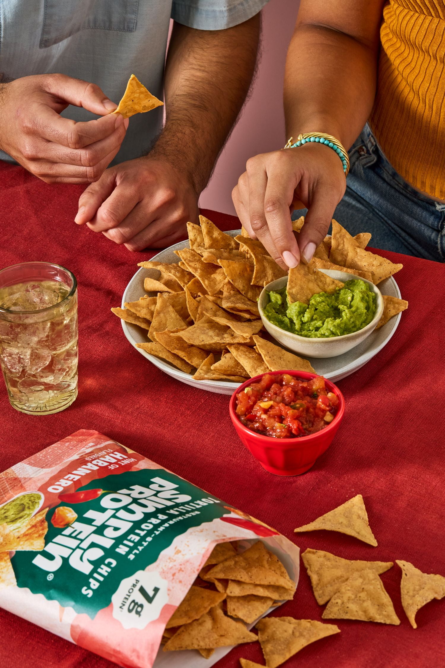 Simply Protein Tortilla Style Protein Chips, Hint of Habanero, 7g Protein, Gluten Free, 10-pack, 4.58 oz per Bag