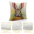 thumbnail image 4 of GOSMITH  Cute Animal Rabbit Bunny Back Pillowcase Throw Pillow Covers Happy Easter Spring Season Decor Cushion Case, 4 of 5