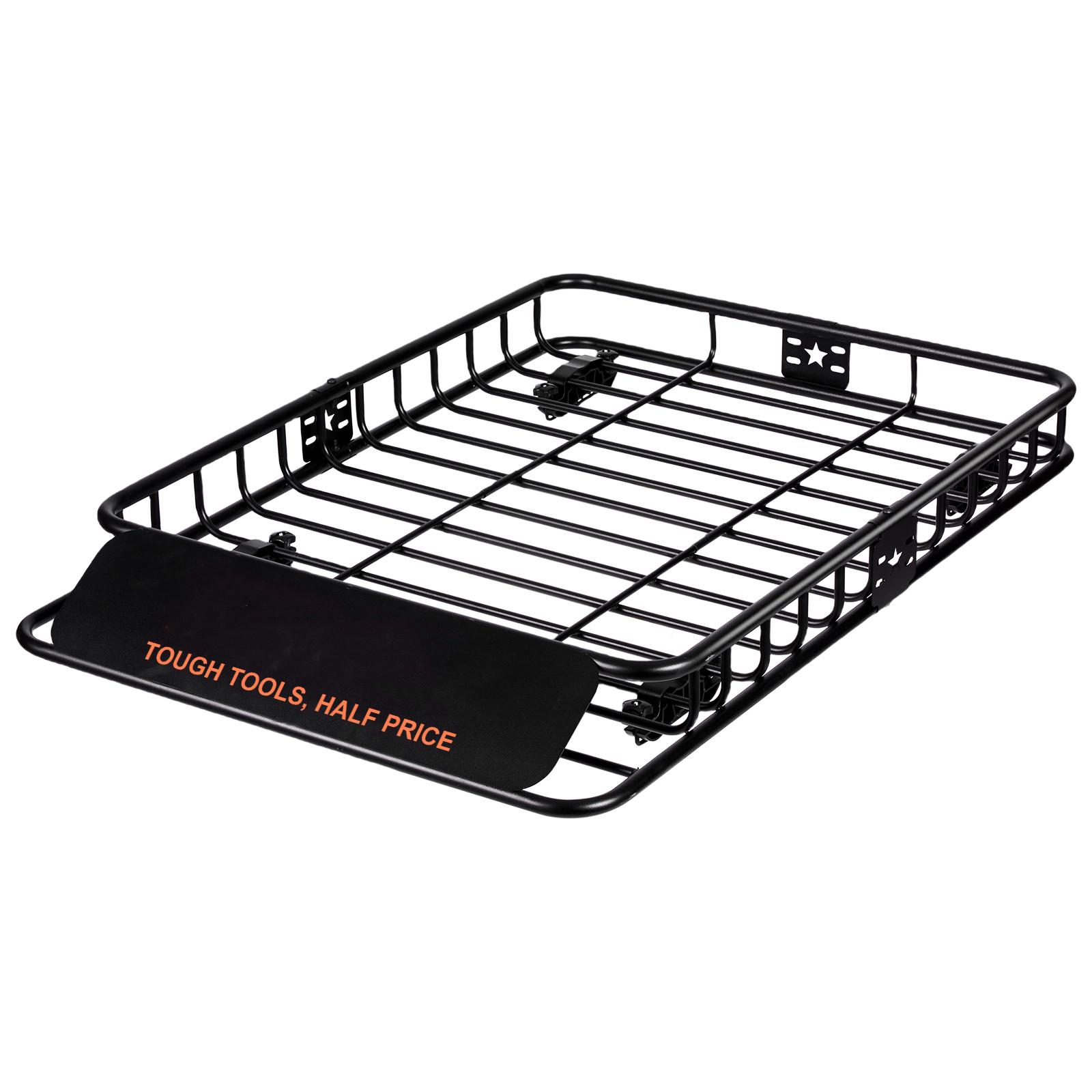 Bentism Heavy Duty Roof Rack Cargo Basket 200 lbs, Q195 Steel
