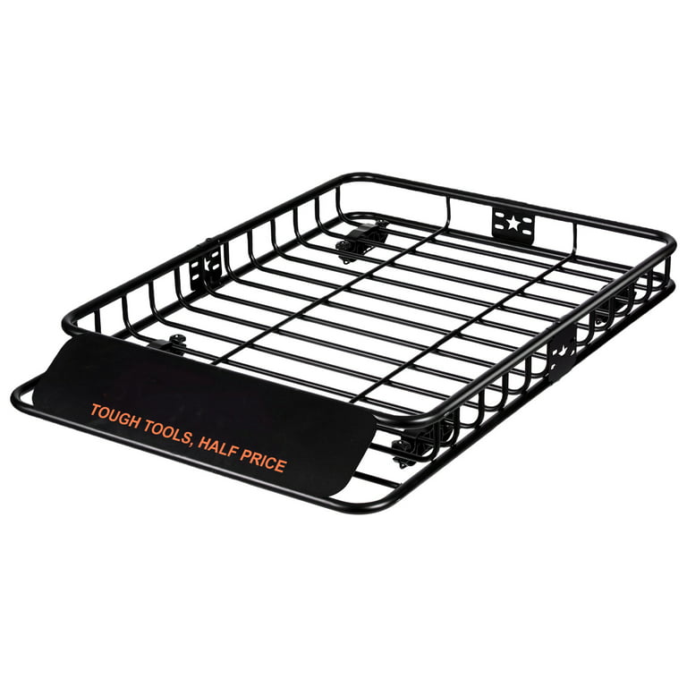 BENTISM Roof Rack Cargo Basket 200 LBS 51x36x5 Heavy Duty Car Top Holder  for SUV Truck with Waterproof Luggage Bag