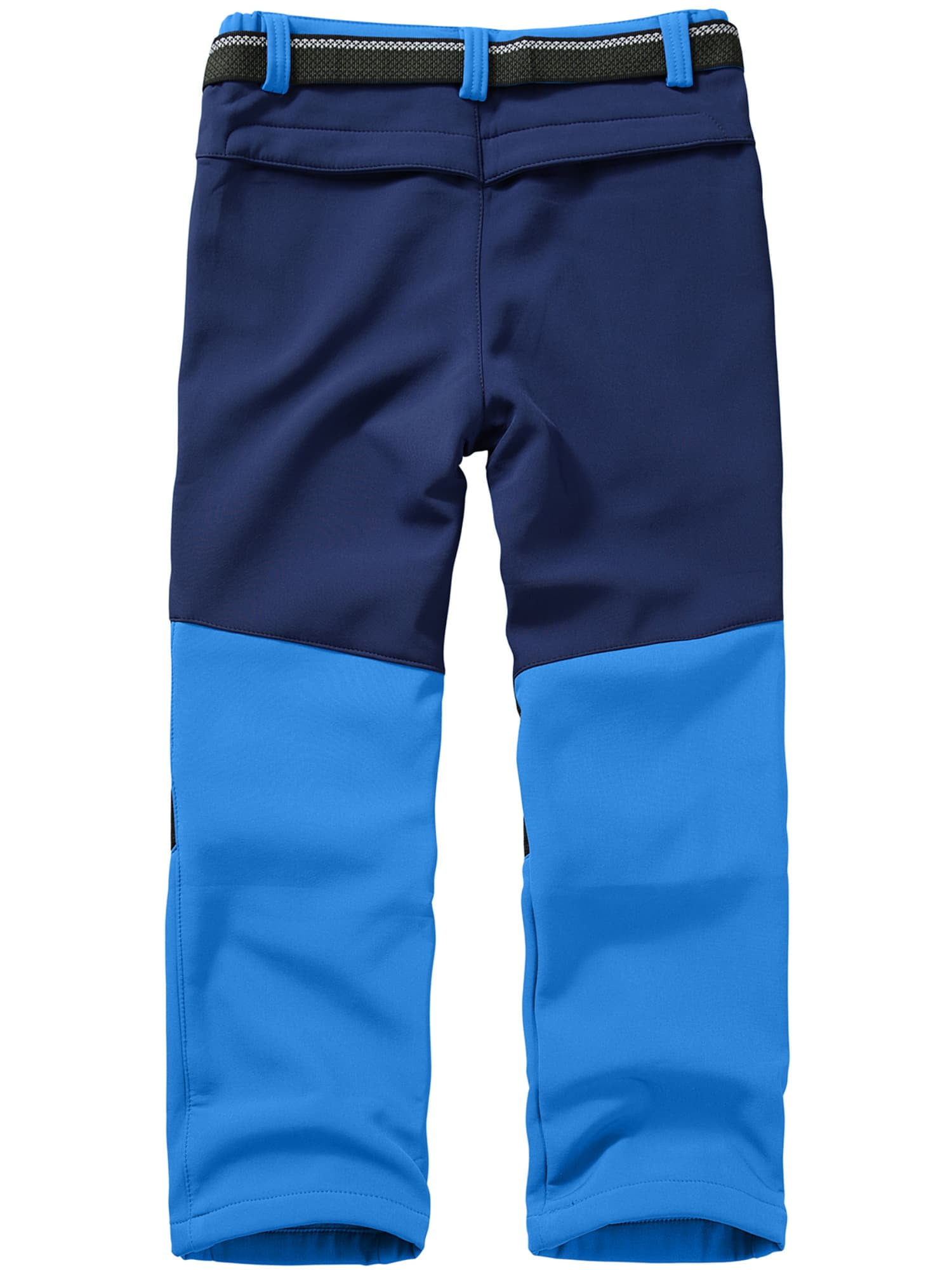 FEN AI Boy's Kids Youth Ski Snow Pants Windproof Waterproof Hiking Pant Expandable Waist Soft Shell Winter Warm Insulated Trousers Blue Size 8-9