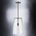 thumbnail image 3 of Luxury Colonial Indoor Pendant, 15.875''H x 10.5''W, with Modern Farmhouse Style Elements, Contemporary Design, Brushed Nickel Finish and Clear, UHP3081, 3 of 5