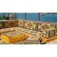 thumbnail image 2 of L Shaped Arabic Floor Pillows, Sleeper Sofa, Diwan Sofa, Turkish Sofa Seating, Floor Cushions for Adults, Arabic Majlis, Futon Sofa Bed, Sofa Couch, 2 of 5