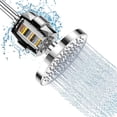 thumbnail image 1 of Filtre de Pomme de Douche 20 Étapes - Haute Pression 5 Réglages, Chrome pour Élimination du Chlore des Eau Dure, 1 of 6