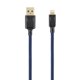 thumbnail image 1 of Fonemax Ultra Toughness Lightning a USB "fuerte" cable de carga rápida de la serie Blue 2M, 1 of 2