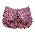 thumbnail image 5 of Arlun Women Sequin Micro Shorts Y2k Low Rise Glitter Sparkle Shorts Mini Rave Outfits Booty Bottoms Trendy Lightweight Comfortable Casual Nightclub Tight Hot Pants Red S, 5 of 5