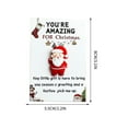 thumbnail image 2 of 10PC Mini Christmas Cards with Pouch - Pocket-Sized Santa Notes for Stocking Stuffers, Advent Calendars, Secret Santa Gifts & Holiday Keepsakes, 2 of 7