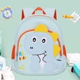thumbnail image 2 of 3D Cartoon Dinosaur Backpack for Ages 3rd 4th 5th 6th Cushioned Shoulder Straps Soft Fabric Waterproof Play Daypack, 2 of 4