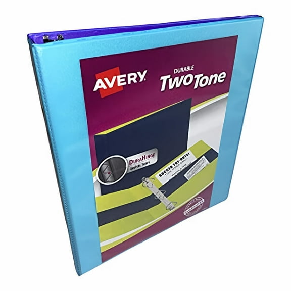 Avery Two-Tone Durable View Binder Asst 1in (Pack of 8)
