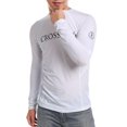 thumbnail image 1 of Men's Rash Guard Long Sleeve Rashguard UV Sun Protection Swimwear Swim Shirt Tee Loose Fittness Tops, 1 of 7