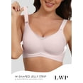 thumbnail image 2 of LWP Lace V Mesh Wireless Seamless Bras Soft Support Full Coverage No Underwire Everyday Bra, 2 of 6